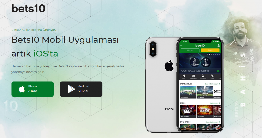 Bets10 iPhone IOS Uygulama ve Mobil Giriş